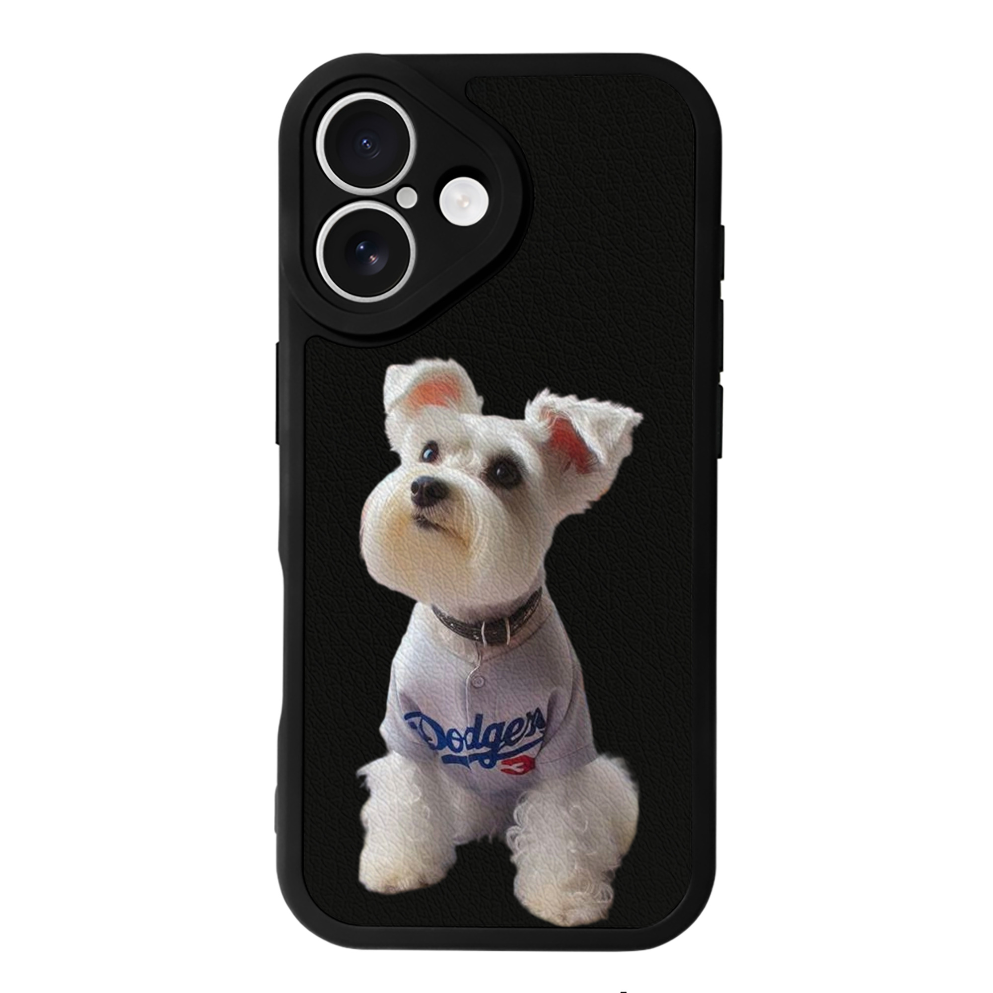  IPhone 16 Silicone Leather Case – UV Print, Lambskin Texture – Perfect Fit, Wireless Charging Compatible, Scratch Resistant, Precise Cutouts – Stylish Protection For IPhone 16